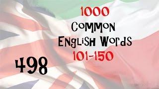 1000 common English words 101-150