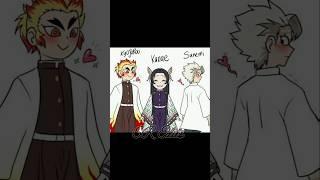 Sanemi X Kanae & Rengoku  SR Edits #demonslayer #kanae #shorts