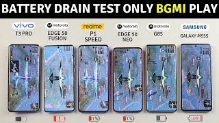 Moto Edge 50 Fusion, 50 Neo, Moto G85, Vivo T3 Pro, Realme P1 Speed, Galaxy M55s BGMI Battery Test