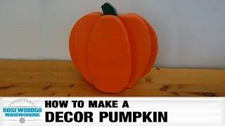 How To Make A Decor Pumpkin