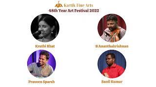 Kartik Fine Arts' 48th Year Art Festival - Kruthi Bhat | Bharatiya Vidya Bhavan |