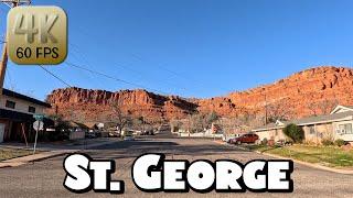 Driving Around Fabulous St. George, Utah in 4k Video