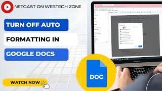 How to Turn Off Auto Formatting in Google Docs