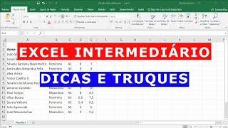 Dicas e truques de nível intermediário no Excel - Aula 2