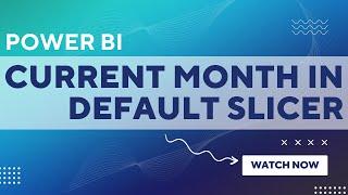 How do I set my slicer to current month? | Power BI slicer default value current month | #powerbi