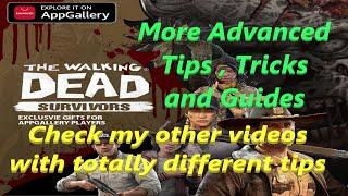 The Walking Dead Survivors more Advanced Tips,Tricks and Guides - Check other my videos of this game