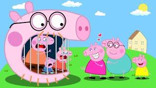 Peppa turns into a giant cage!!? Peppa Pig Funny Animation 02