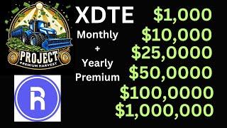 Can YOU Retire by INVESTING in XDTE? Realistic breakdown of $1,000 - $1,000,000 Monthly + Yearly pay