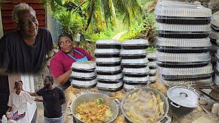 Cooking For The Elderly In Our Community || Curry Chicken,Bulgur Dumpling boiled Breadfruit & banana