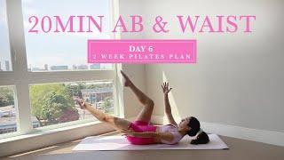 20MIN Hourglass Abs Pilates  //  DAY 6 - 2 Week Pilates Challenge // madeleineabeid