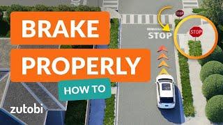 How to Brake Properly at a Stop Sign (Tips for DMV Driving Test)