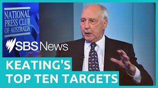 Paul Keating's top ten moments at the National Press Club | SBS News