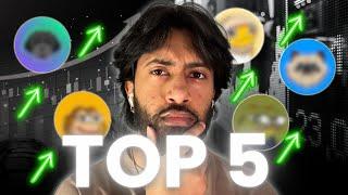 TOP 5 LOW MARKET CAP MEME COINS TO 100X YOUR PORTFOLIO (DON'T MISS)