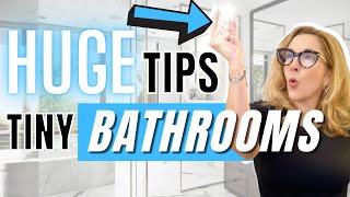 3 Designer Hacks for Teensy Tiny Bathrooms! #homedesign #homedecor #interiordesign