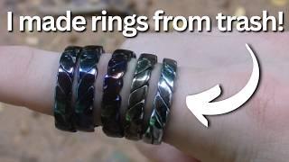 making Rings from Old Scrap Metal