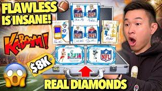 THE NEW $8K FLAWLESS BOX IS INSANE (KABOOM)!  2023 Panini Flawless NFL Football Hobby Box Review