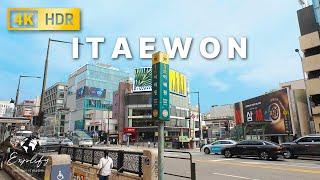 Itaewon, Seoul, Korea | Walking Tour of Itaewon Area of Yongsan-gu [4K, HDR, 60]