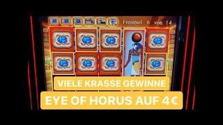 Eye of Horus geile 4€ Freispiele  Merkur Magie Casino Spielhalle Jackpot SPIELOTHEK zocken slot