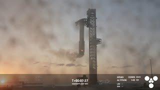 SpaceX catch booster with chopsticks!  In 4K 