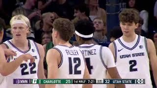 Charlotte 49ers vs. Utah State Aggies on November 9, 2024 || NCAA D1 