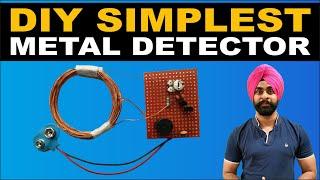 DIY SIMPLEST METAL DETECTOR | LOW COST AND EASY TO MAKE