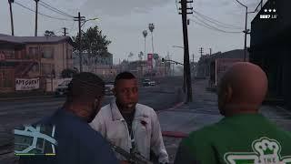 GTA V Franklin And The Families Gang Massacre Los Santos 5 Stars Getaway Rampage