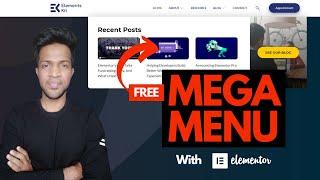 How to Create Mega Menu in WordPress Website with Elementor [100% FREE]