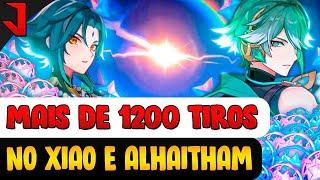 FLOPEI MAIS DE 1200 TIROS NO BANNER DO XIAO E ALHAITHAM | GENSHIN IMPACT