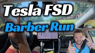 Tesla FSD Took Me to the Barber Shop! | North Carolina Trip