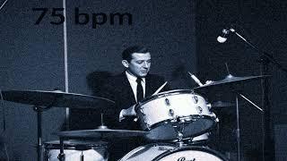 75 BPM - BLUES Rhythm 8/ Drum Track/ Drum Beat/ Base de Batería/ Metrónomo