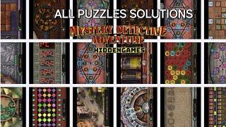 Mystery Detective Adventure All Puzzles solutions Full walkthrough