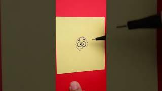 Dona Aranha da Galinha Pintadinha - Desenho no Post-it #shorts