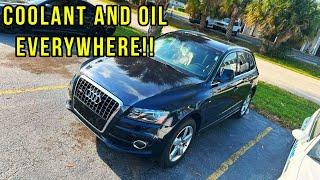 Audi Q5 that needs a lot of help at German Line Motorsports