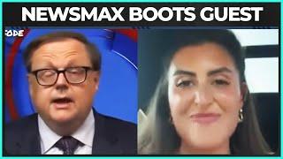 Watch Newsmax Host FREAK OUT And Abruptly End Interview