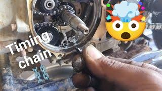 Hero Hf deluxe timing chain kit fitting