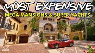 12 HOUR LUXURY TOUR: Best Mansions, Luxury Homes, Super Yachts & Mega Yachts of 2023