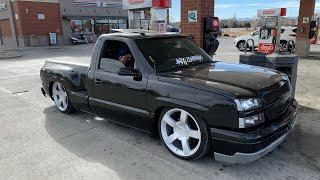 Chevy Silverado on a 6/12 drop