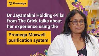 Dr Jayamalini Holding-Pillai from The Crick talks about her first impressions of Promega's Maxwell