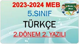 5. Sınıf MEB Açık Uçlu Sorular | 5. Sınıf Türkçe 2. Dönem 2. Yazılı