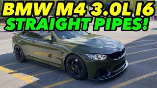 2015 BMW M4 3.0L I6 Turbo Dual Exhaust w/ STRAIGHT PIPES!