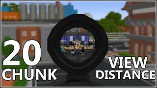 Defending The Mayor On Double The View Distance! | Minecraft | City Server 107 |