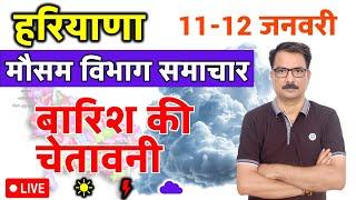 आज का हरियाणा मौसम विभाग : 11 जनवरी 2025 Haryana Weather Report 11 January 2025 Hisar Weather