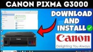 Cannon G3000 Driver Download & Installation in PC Laptop..!!!