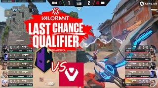 Sentinels vs The Guard - VCT NA Last Chance Qualifier 2022 - Day 1 Map 1 Breeze