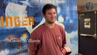 Cleveland Guardians pitcher Gavin Williams following his rehab appearance with the Akron Rubberducks