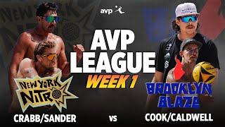 Ta. Crabb/Sander vs. Cook/Caldwell | Nitro vs. Blaze AVP LEAGUE WEEK 1