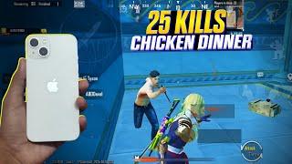 iPhone 13 - SOLO VS SQUAD Full Rush GAMEPLAY BGMI Gameplay on iPhone 13 BGMI GAMEPLAY Test 2024