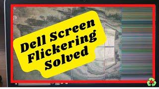 How to solve Dell laptop screen flickering simple method | laptop screen flickering | All laptops |