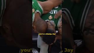 Jayson Tatum's mic’d up reaction to winning the NBA championship ️