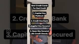 Best Credit Cards For Low Credit Scores #8020podcast #credit #creditbuilder #badcredit